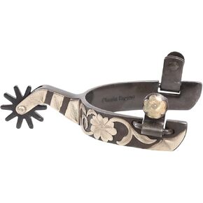 Classic Equine Cutter Spur 1" Weighted Band with a 2" Shank
