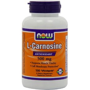 Now Foods, L-Carnosine 500mg 100 VegiCaps (Pack of 2)
