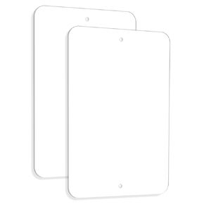 2 Pcs Aluminum Plates 12x18 Inches,Flat Plain Aluminum Plate Covered with Protective Film for Industry, Crafting
