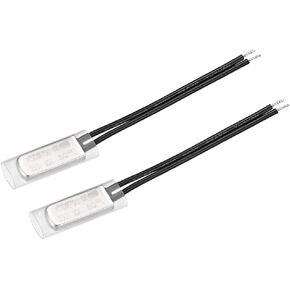 uxcell KSD9700 Thermostat, 80℃ Normally Close Temperature Switch Thermal Switch, N.C 10A Metal Temperature Controller 2pcs