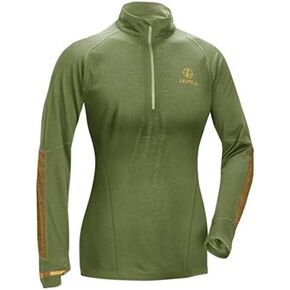 Leupold W's Secluded Baselayer 1/2 Zip Shadow Green/Tan MED