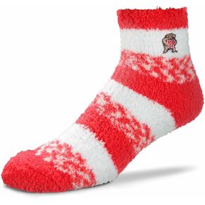 For Bare Feet NCAA Unisex Cozy Soft Sleep Socks, Ankle Length Lounge, One Size Fits Most, Ultimate Comfort