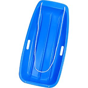Snow Sled, 35" Sleds for Kids and Adult, Downhill Sprinter Heavy Duty Toboggan Sled, for 1-2 Riders with Handles and Pull Ropes, Ultimate Snow Toys for All Winter Conditions Gift (Blue) in Saudi Arabia