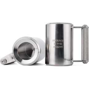 Heavy Mug 6KG/13LB 10 oz,Stainless Steel Fitness Water Cup,Overweight Dumbbell Cups, Funny Beer Mug,Gym Workout, and Coffee Enthusiast Gift, Prank Gift
