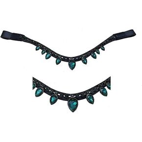 Wonder Wish Leather Horse Browband | Stunning Crystals & Leather Browband