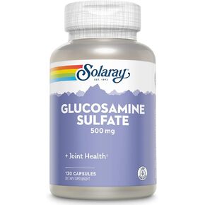 Solaray Glucosamine Sulfate 500 mg | Healthy Joint Flexibility & Resiliency Support (60 Serv, 120 CT)
