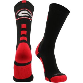 TCK UGA Georgia Bulldogs Socks for Men and Women Baseline Crew Gift Accessories