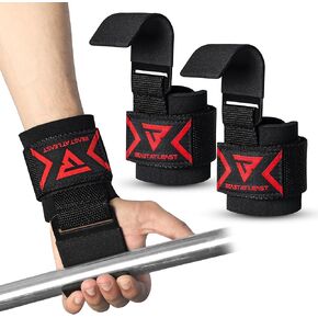Weight Lifting Hooks and Deadlift Straps - Pull up Grips, Lifting Hooks for Weight Lifting - Weight Lifting Straps for Men - Weight Grips for Home and Gym Workout - Standard Size