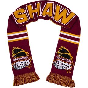 Tradition Scarves Shaw University Scarf - Shaw Bears Knitted Classic