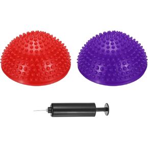 PATIKIL Half Spiky Domes Balance Pods Balance Trainer Dots with Hand Pump for Core Body
