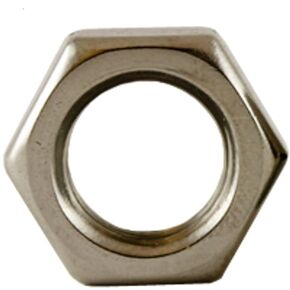 3/8""-16 Thin Hex Jam Nuts (Pack of 25), 18-8 (304 / A2) Stainless Steel, Corrosion/Rust Resistant, Coarse Thread Finished Hex Nuts for Screws & Bolts - by Chipmunk Hardware, SS766029