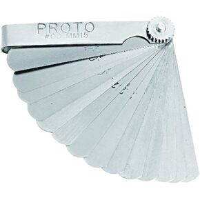 Stanley Proto J00MM15 15 Blade Metric Feeler ga Set