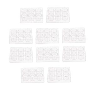 10 pcs Laboratory Reaction Plates Well Chemical Experiment Plates Well Plates for Scientific Research