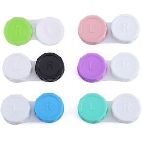 4Pcs lot Glasses Cosmetic Contact Lenses Box Contact Lens Case for Eyes travel Kit Holder Container Wholesale Durability Cases Contact Lens Care