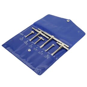 Telescopic Gauge Set,6Pcs Set Telescopic Gauge 8 150mm Inne Ound Steel Contacts The Ends of Both C R Diameter Gauge Meter Uring Tools