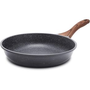 SENSARTE Nonstick Ceramic Frying Pan Skillet, 9.5 Inch Omelet Pan, Healthy Non Toxic Chef Pan, Induction Compatible Egg Pan with Heat Resistant Handle, PFAS-Free