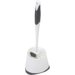 Clorox Under-Rim Toilet Bowl Brush with Corner Storage Caddy, 16" x 5" x 5.5"