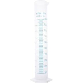 1000ml Measuring Cylinder Clear Autoclavable Polypropylene Plastic 2-Sided Marking Lab Cylinders Science Measuring Cylinder Laboratory Supplies