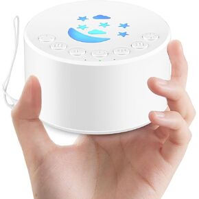 NOBES Portable White Noise Sound Machine for Baby Kids with 7 Color NightLight, Baby & Toddler Sleep Aid Gift, Baby Essentials for Newborn, 18 Soothing Sounds Therapy for Sleep, Timer Memory Function