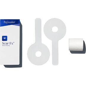 صفائح السيليكون Rejuvaskin Scar Fx - زوج من شريط الندبات السيليكون للندبات الجراحية للثدي - نمط المصاصة - شريط سيليكون لتنعيم الندبات وتسطيحها وتقليلها واستعادتها - يوصى بها الطبيب in Kuwait
