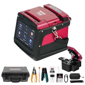 Fusion Splicer Fiber Termination Kit - THEFIBER Fiber Splicer Fiber Optic Intelligent Fiber Fusion Splicer,Optical Fiber Welding Machine, Autofocus FTTH Fiber Cleaver Kit, Splicing 4S, Heating 15S