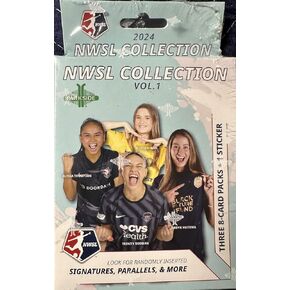 2024 NWSL Women’s Soccer Factory Sealed Box of 25 Cards with Possible Parallels, Rookies, Insert Cards, Signature Series Autographed Cards and MORE