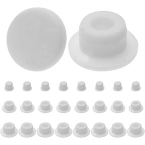 24Pcs Silicone Hole Plug Waterproof Plug Tube Plugs Hole Plug 3 Sizes Fit for 13mm 15mm 17mm Bathtub Hole White