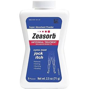 Zeasorb-AF Super Absorbent Antifungal Treatment Powder for Jock Itch 2.5 oz (Pack of 2) by Zeasorb
