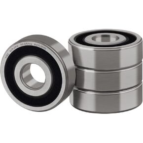 XiKe 10 Pcs 629-2RS Double Rubber Seal Bearings 9x26x8mm, Pre-Lubricated and Stable Performance and Cost Effective, Deep Groove Ball Bearings.