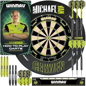 WINMAU Michael Van Gerwen MvG Sets Available with Dartboards, Cabinets, Surrounds, Darts and Accessories