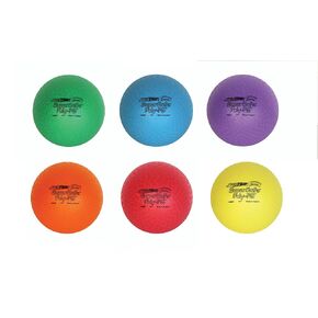 Sportime Supersafe Balls, 8-1/2 Inches, Assorted Colors, Set of 6 - 1017307