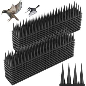 Bird Spikes, 9 Pack Bird Deterrent Spikes for Squirrel Cat Raccoon Animal, Pigeon Spikes for Outside Fences and Roofs to Keep Birds Away