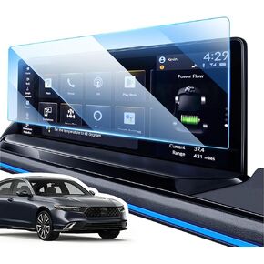 12.3" Tempered Glass Screen Protector Compatible with 2023 2024 2025 Honda Accord, Scratch Resistant, Anti-fingerprint Screen Protector Foils for Accord 2025 2024 2023 Sport EX-L Sport-L Touring