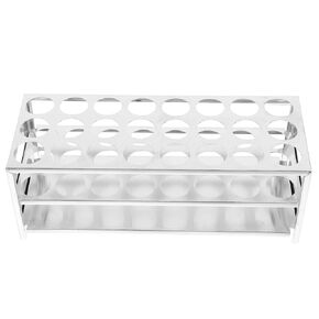 SOLUSTRE Test Tube Rack 24 Holes Test Tube Holder Vial Holder Lab Test Tube Rack Holder for 32mm Test Tubes