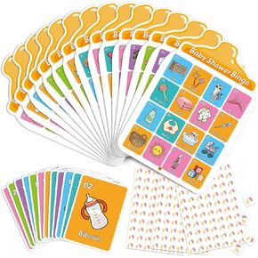Baby Shower Games for Girl Boy, Babyshower Games, Baby Shower Bingo Cards, Baby Shower Activities Games Funny, Party Bingo Games for Adults Kids