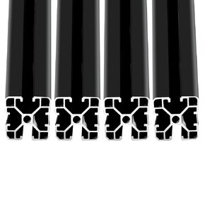 4040 T-Slot Extruded Aluminum Profile 2000mm Black - Versatile and Durable Aluminum Extrusion, European Standard Aluminum Extrusion for All Your Construction and Design Needs（4 Pack）