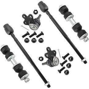 6Pc Front Inner Tie Rod Stabilizer Sway Bars Lower Ball Joints Fit For Buick Allure Century Lacrosse Regal For Cadillac Deville Eldorado For Chevrolet Impala Monte Carlo ‎K5331 K5342 EV195