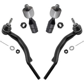 4Pcs Suspension Front Inner & Outer Tie Rod End Kit Left Driver & Right Passenger Fit For Cadillac CTS 2008 209 2010 2011 2012 2013 2014 Coupe Wagon AWD Replace# ‎EV800711 ES800641 ES800642