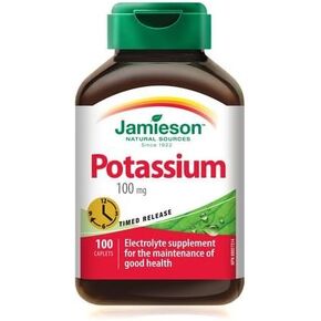 Jamieson Potassium 100 mg, 100 caplets