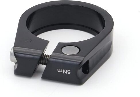 Black Bike Seat Post Clamps Tube Clip Quick Release Aluminium Alloy For Bicycle Saddle Post Parts 31.8mm 34.9mm 40.8mm (Black 31.8mm) in Saudi Arabia