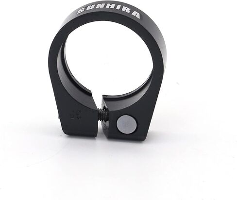 Black Bike Seat Post Clamps Tube Clip Quick Release Aluminium Alloy For Bicycle Saddle Post Parts 31.8mm 34.9mm 40.8mm (Black 31.8mm) in Saudi Arabia