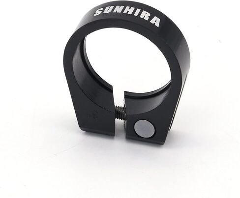 Black Bike Seat Post Clamps Tube Clip Quick Release Aluminium Alloy For Bicycle Saddle Post Parts 31.8mm 34.9mm 40.8mm (Black 31.8mm) in Saudi Arabia