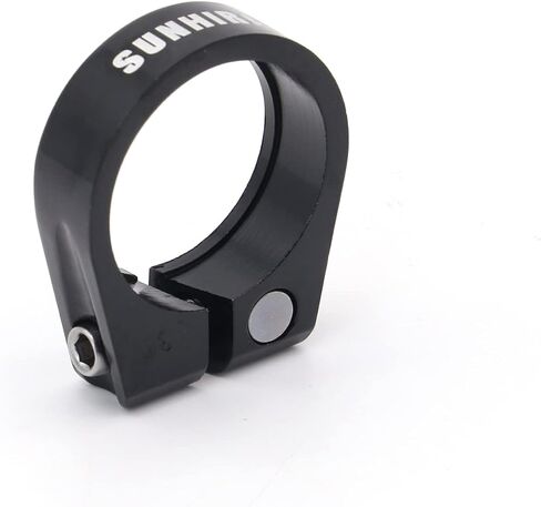 Black Bike Seat Post Clamps Tube Clip Quick Release Aluminium Alloy For Bicycle Saddle Post Parts 31.8mm 34.9mm 40.8mm (Black 31.8mm) in Saudi Arabia