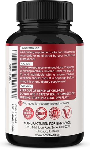 BMVINVOL (2 Packs) Horny Goat Weed Capsules with Panax Ginseng, Tribulus, Ashwagandha, Maca, Tongkat Ali - 120 Capsules for 2 Month Supply in Saudi Arabia