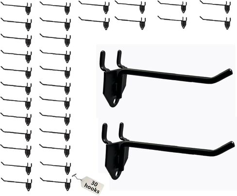 Eastern Tree 30 Packs 6" Metal Pegboard Hooks, Standard Peg Board Hooks is Fit to Standing Pegboard Display and Pegboard Panels in Saudi Arabia