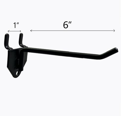 Eastern Tree 30 Packs 6" Metal Pegboard Hooks, Standard Peg Board Hooks is Fit to Standing Pegboard Display and Pegboard Panels in Saudi Arabia