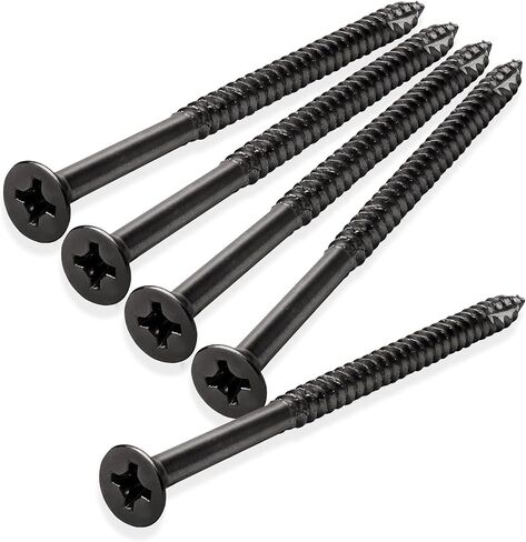 Cauldham Satin Nickel Wood Screws #9 x 3 Inch for Door Hinges - 25 Pack in Saudi Arabia