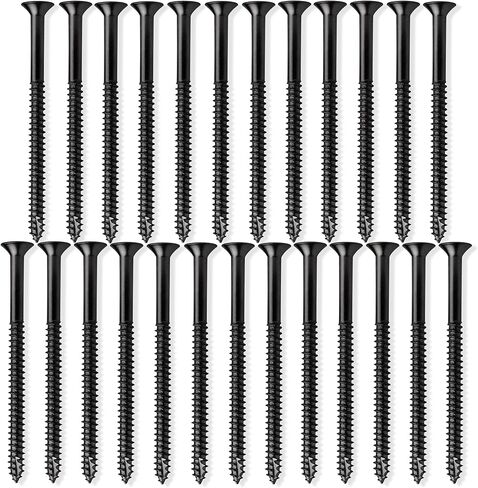 Cauldham Satin Nickel Wood Screws #9 x 3 Inch for Door Hinges - 25 Pack in Saudi Arabia