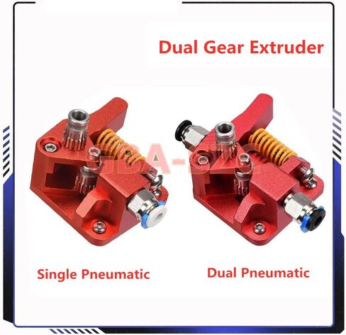 Ender 3 Dual Gear Extruder,Dual Drive Metal Extruder for Ender 3 V2/Pro/Ender 5/Plus/CR-6 SE/Ender 3 Neo/Max Neo/CR10/10S/CR10S Pro/Chiron/Vyper/i3 Mega 3D Printer. in Saudi Arabia