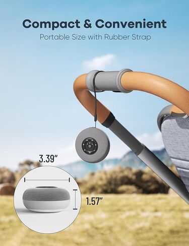 آلة صوت محمولة للنوم للبالغين تعمل بالبطارية مع مكبر صوت بلوتوث وإضاءة ليلية 39 صوتًا مهدئًا و15 مستوى صوت و3 وظائف ذاكرة مؤقت لمكتب غرفة النوم in Kuwait